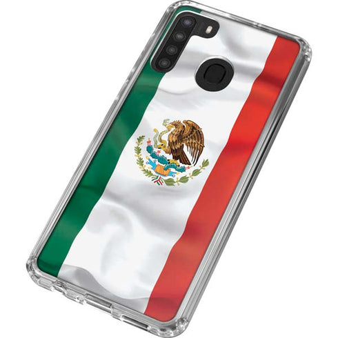 Mexico Flag Galaxy A21 Clear Case